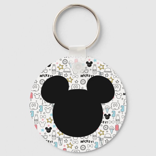 Chaveiro Mickey Mouse Fun Birthday key chain favor (Frente)