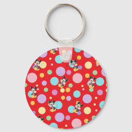 Chaveiro Mickey Mouse Polka Dot red Baby Shower