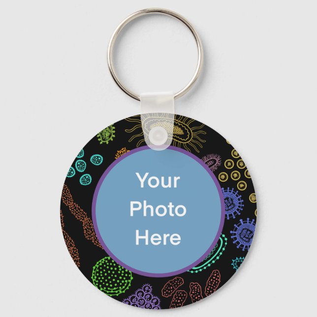 Chaveiro Micróbios (Frente)