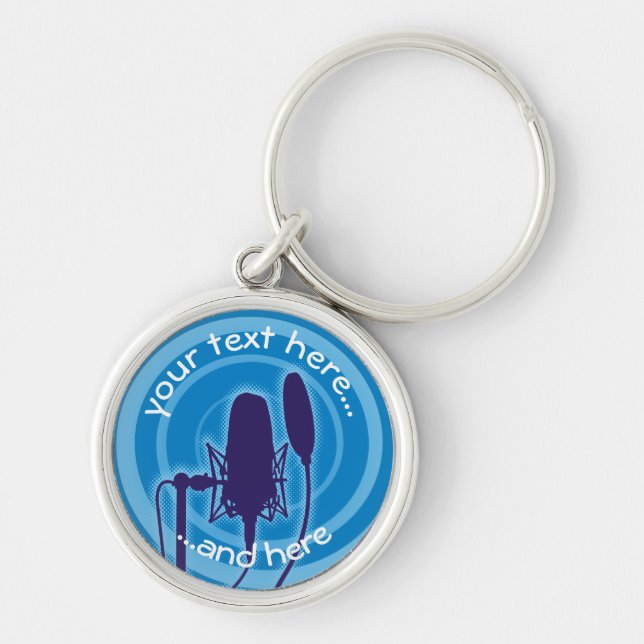 Chaveiro Microfone Studio (Frente)