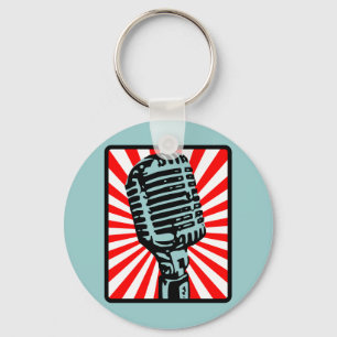 Chaveiro Microfone Vintage Shure 55S