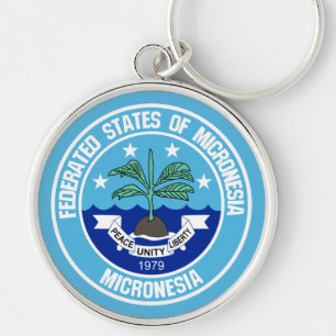 Chaveiro Micronésia Round Emblem