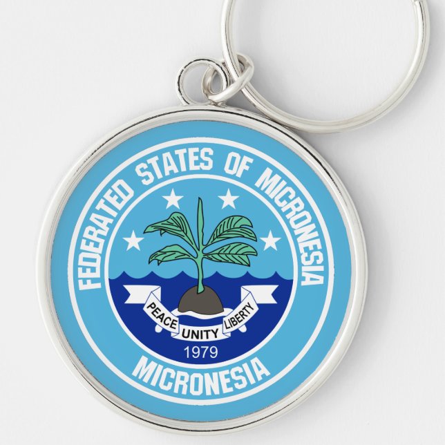 Chaveiro Micronésia Round Emblem (Frente)