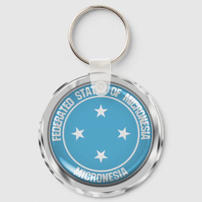 Chaveiro Micronésia Round Emblem (Frente)