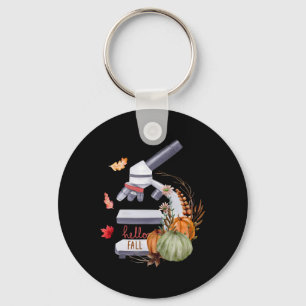 Chaveiro Microscópio Flor Pumpkin Microbiology Tha