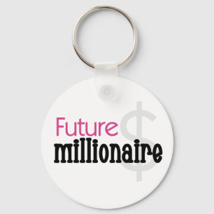 CHAVEIRO MILIONÁRIO FUTURO COR-DE-ROSA