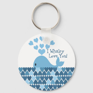 Chaveiro Mim amor de Whaley você! Azul