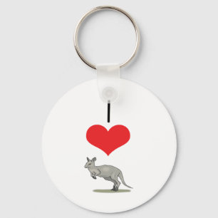 Chaveiro Mim cangurus do coração (amor)
