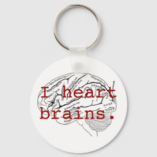 Chaveiro Mim cérebros do coração