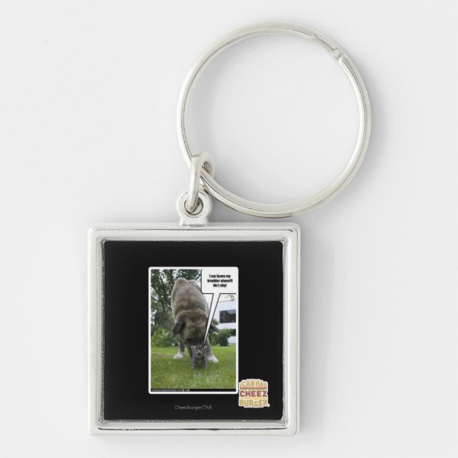 Chaveiro Mim licença do sez meu brudder apenas (Frente)