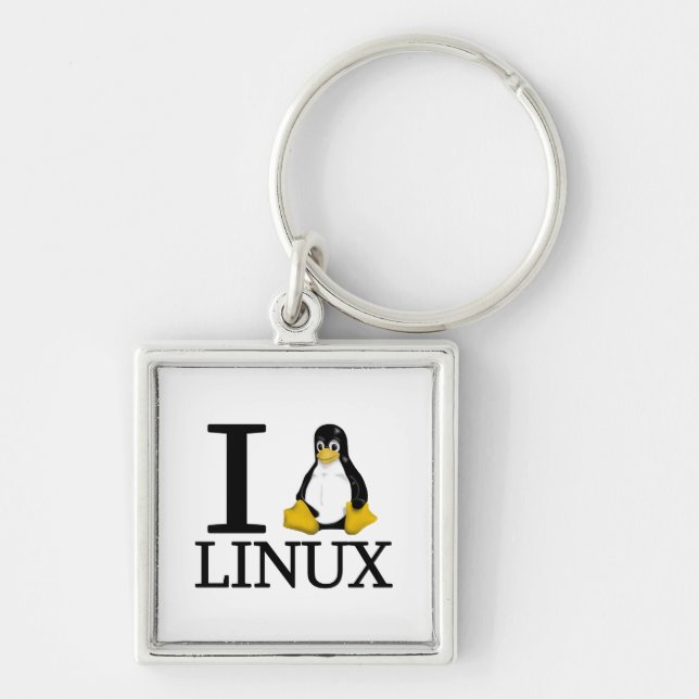 Chaveiro Mim pinguim Linux 2 (Frente)