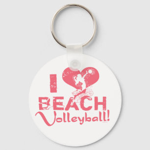 Chaveiro Mim voleibol de praia do coração