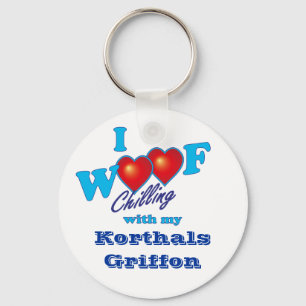 Chaveiro Mim Woof Korthals Griffon