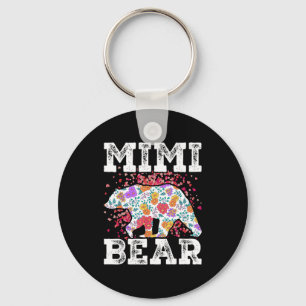 Chaveiro Mimi urso mãe avó floral feliz dia das mães