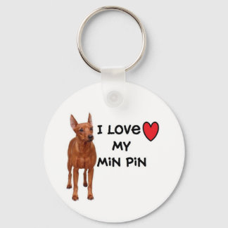 Chaveiro Min Pin Chaveiro"I love my Min Pin"