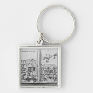 Chaveiro Mina de prata de Croix-auxiliar-Minas do La,