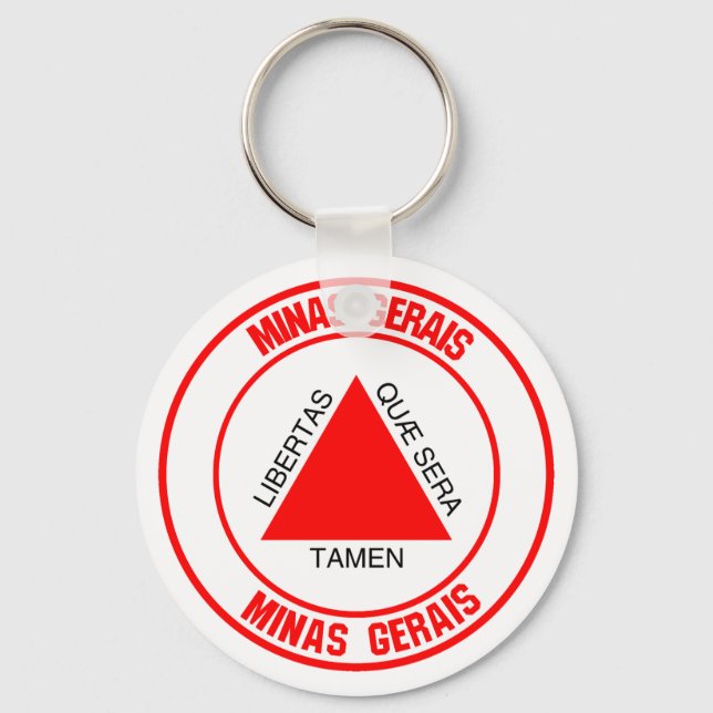 Chaveiro Minas Gerais Round Emblem (Frente)
