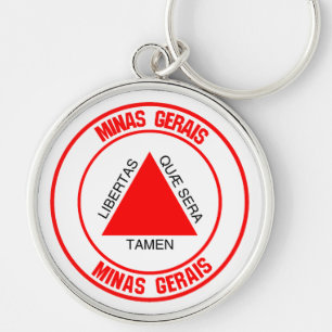 Chaveiro Minas Gerais Round Emblem