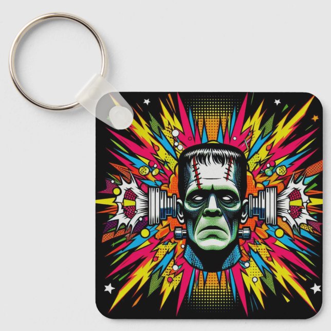 Chaveiro "Mind Blown Frankenstein" Aluminum Keychain (Frente)