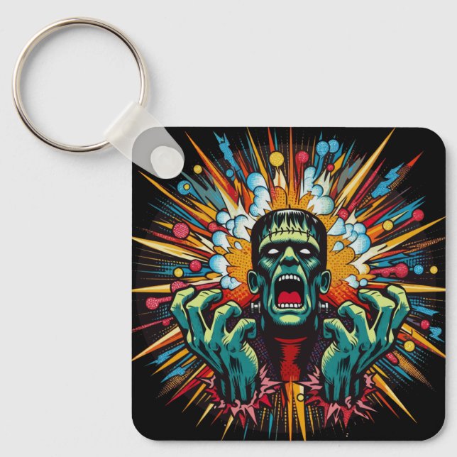 Chaveiro "Mind Meltdown Frankenstein" Aluminum Keychain (Frente)