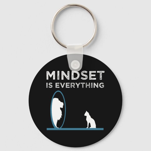 Chaveiro Mindset Is Everything Motivational Quote (Frente)