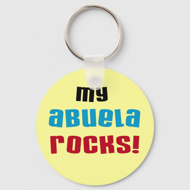 Chaveiro Minha Abuela Rocks T-shirts e presentes (Frente)