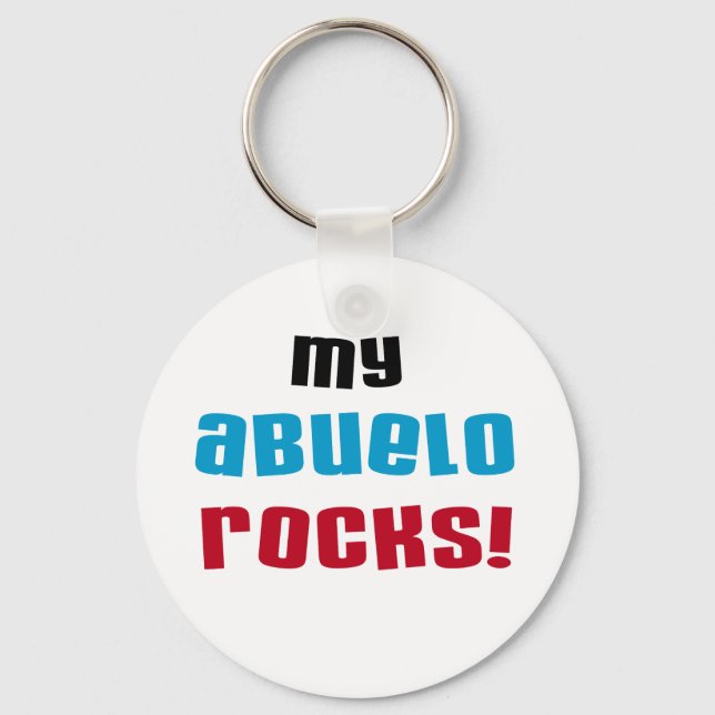 Chaveiro Minha Abuelo Rocks T-shirts e presentes (Frente)
