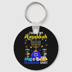 Chaveiro Minha Camisa de Pijama de Hanukkah Disc Golf Jogad