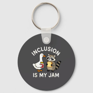 Chaveiro Minha Camisa Inclusão Jam Ganso Coleção Racoon Aac