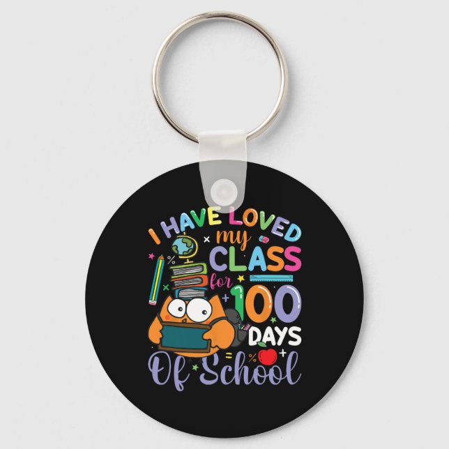 Chaveiro Minha Classe 100 Dias Mais Inteligente Professora  (Frente)