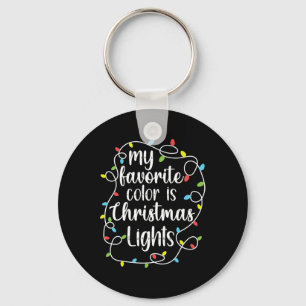 Chaveiro Minha Cor Favorita É Luzes De Natal