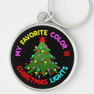 Chaveiro Minha Cor Favorita é Luzes de Natal-78678