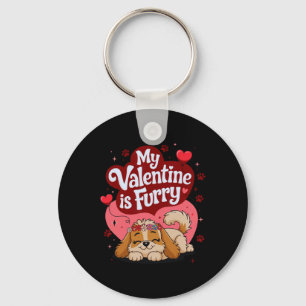 Chaveiro Minha declaração de amor é um tema de cachorro fof