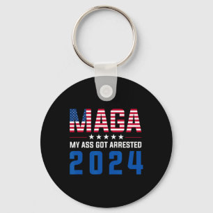 Chaveiro Minha Detida em 2024, Engraçada Gag Anti-Trump Dem