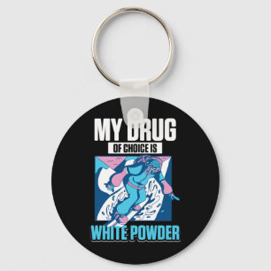 Chaveiro Minha Droga Favorita É Branca De Neve Snowboardin