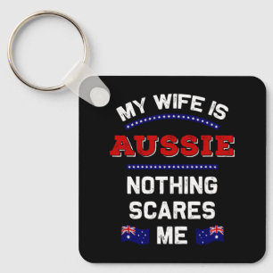 Chaveiro Minha esposa é Aussie embaixo sob a monarquia aust