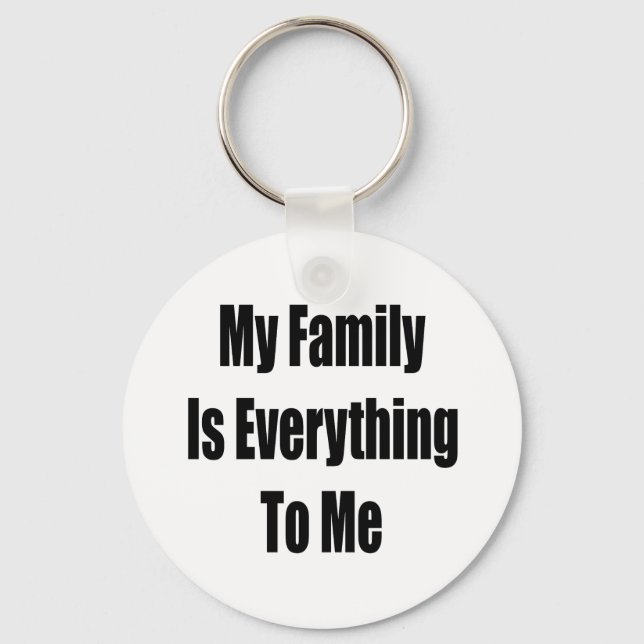 Chaveiro Minha Família É Tudo Para Mim (Frente)