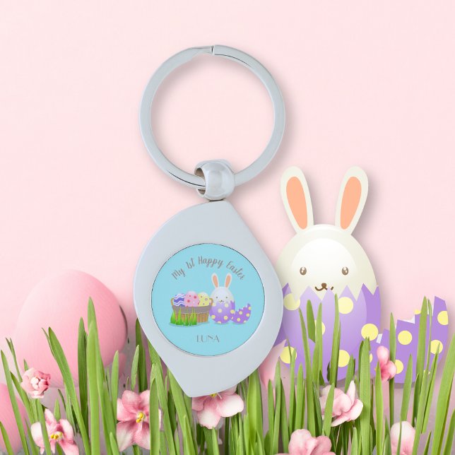 Chaveiro Minha Felz pascoa de 1 rua (My 1st Happy Easter Keychain)