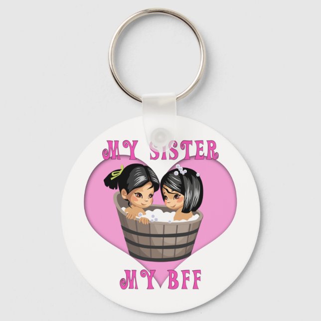 Chaveiro Minha Irmã MY BFF Bath (Frente)