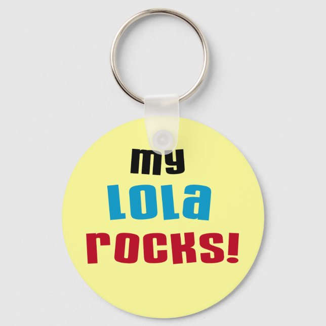 Chaveiro Minha Lola Rocks T-shirts e presentes (Frente)