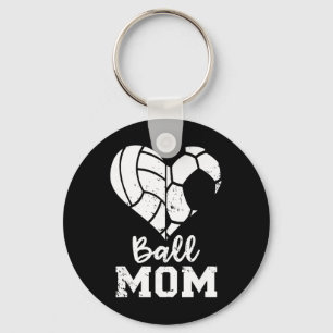 Chaveiro Minha Mãe Coração Engraçado Futebol VoleiMinha Mãe