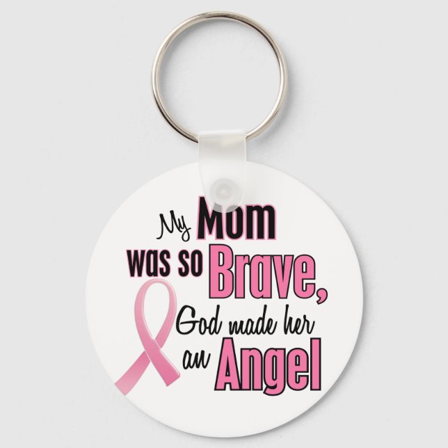 Chaveiro Minha Mãe É Um Cancer De Anjo (Frente)