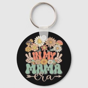 Chaveiro Minha Mãe Era Floral Hippie Groovy Retro Daisy Mot