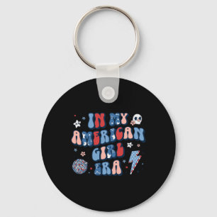 Chaveiro Minha Menina Americana Era Retro 4 De Julho Quarto