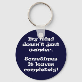 Chaveiro Minha mente não vagueia.