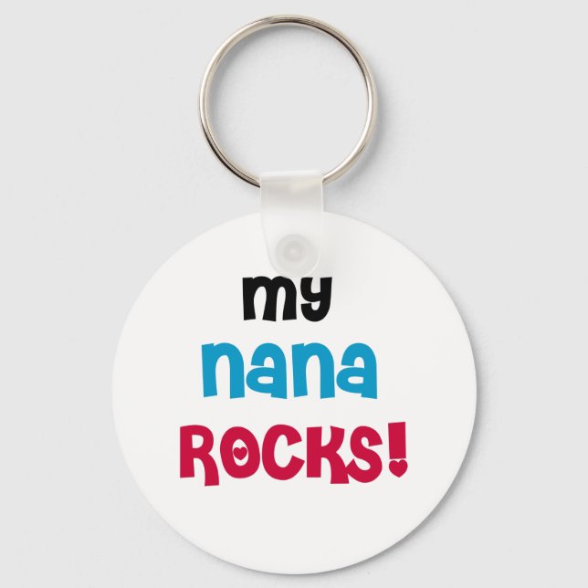 Chaveiro Minha Nana Rocks T-shirts e presentes (Frente)