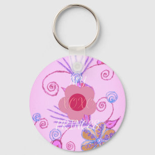 Chaveiro Minha Pequena Princesa: Vetor Bebê Rosa Inspirador