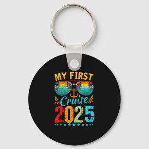 Chaveiro Minha Primeira Viagem de Cruzeiro 2025 Camiseta Fé