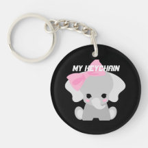 Minha pulseira de chave texto personalizado elefan