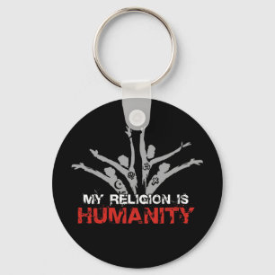 Chaveiro Minha religião é humanidade